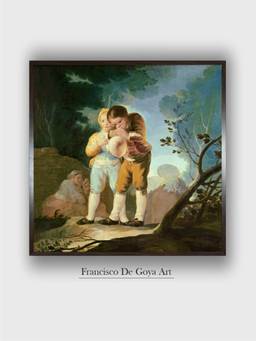 The Art House - Children Inflating Framed Wall Art