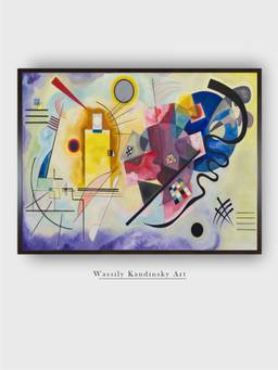The Art House - Yellow Wassily Framed Wall Art