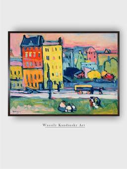 The Art House - Houses Munich Framed Wall Art