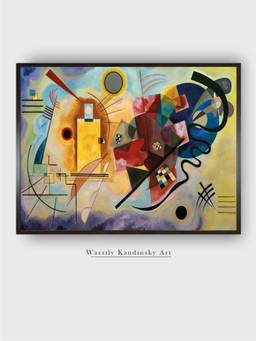 The Art House - Yellow Wassily Framed Wall Art