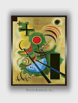 The Art House - Solid Green Framed Wall Art