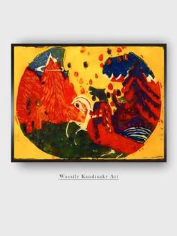 The Art House - Mountain Landscape Framed Wall Art
