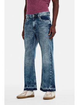 Snitch - Light Blue Washed Casual Jeans for Men