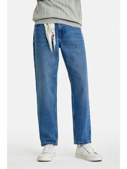 Snitch - Blue Washed Relaxed Casual Jeans for Men