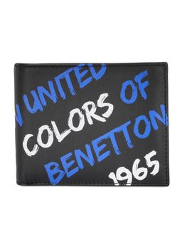 United Colors of Benetton - Olson Men Passcase Wallet - Black