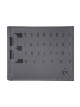 United Colors of Benetton - Quinell Men Passcase Wallet - Grey