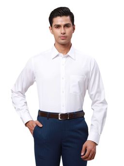 Park Avenue - Regular Fit Solid White Shirt