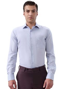 Park Avenue - Regular Fit Textured Medium Grey Shirt
