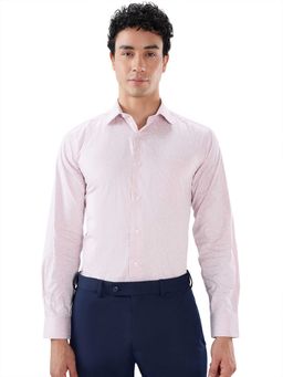 Park Avenue - Regular Fit Printed Medium Purple Shirt
