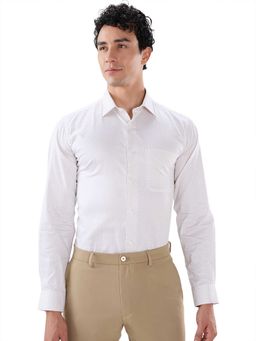 Park Avenue - Regular Fit Printed Medium Brown Shirt