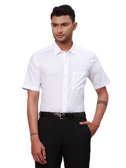 Park Avenue - Regular Fit Solid White Shirt