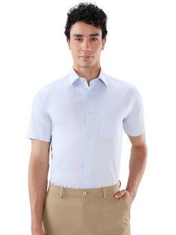 Park Avenue - Regular Fit Solid Light Blue Shirt