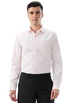 Park Avenue - Slim Fit Checkered Pink Shirt