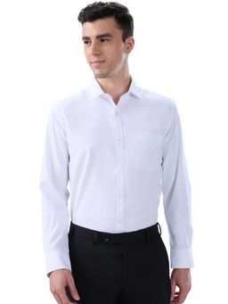 Park Avenue - Slim Fit Textured White Shirt