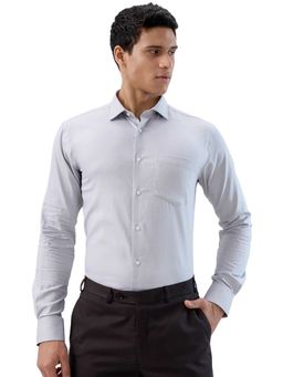 Park Avenue - Slim Fit Solid Medium Grey Shirt
