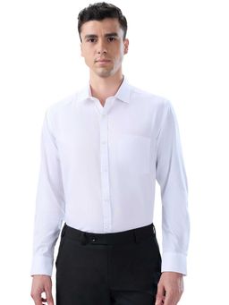 Park Avenue - Slim Fit Solid White Shirt