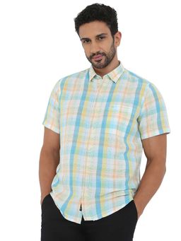 Raymond - Regular Fit Checkered Medium Multi-Color Shirt