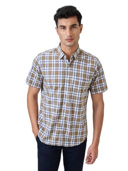 Raymond - Regular Fit Checkered Multi-Color Shirt