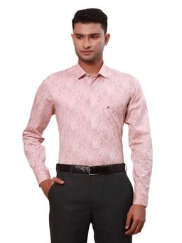Raymond - Tailored Fit Paisley Print Medium Orange Shirt