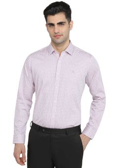 Raymond - Regular Fit Printed Medium Red Shirt