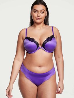 Victoria's Secret - Women Purple Very Sexy Smooth Cutout Back Thong Panty