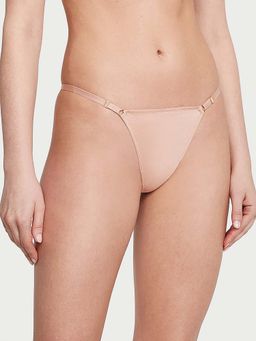 Victoria's Secret - Women Beige Adjustable V-String Thong Panty
