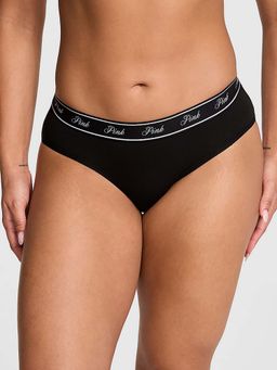 Victoria's Secret - Women Black Cotton Hip Hugger Brief Panty