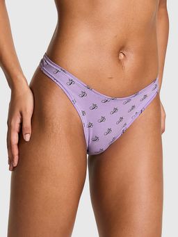 Victoria's Secret - Women Lavender Cotton High-Leg Thong Panty