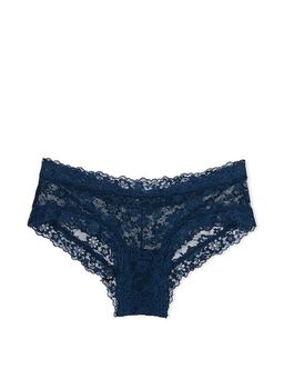 Victoria's Secret - Women Navy Blue Posey Lace Cheeky Brief Panty (S)