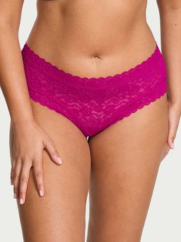 Victoria's Secret - Women Hot Pink The Lacie Lace Cheeky Brief Panty