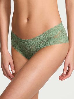 Victoria's Secret - Women Green The Lacie Lace Cheeky Brief Panty