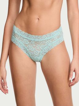 Victoria's Secret - Women Blue The Lacie Lace Cheeky Brief Panty