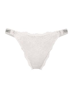 Victoria's Secret - Women White Very Sexy Shine Strap Brazilian Thong Panty