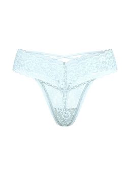 Victoria's Secret - Women Light Blue Lace Strappy-Back Thong Panty