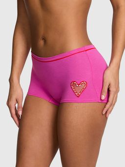 Victoria's Secret - Women Pink Cotton Dorm Boyshorts