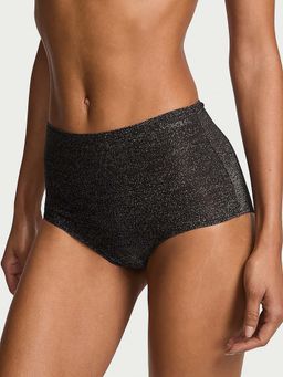 Victoria's Secret - Women Black Shimmer Modern Brief Panty