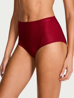 Victoria's Secret - Women Maroon Shimmer Modern Brief Panty