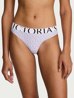 Victoria's Secret - Women Grey Printed Cool Thong Panty