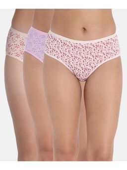 Zivame - Women Multi-Color Printed Full Coverage Hipster Panties (Pack of 3)