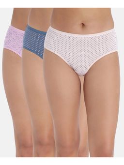 Zivame - Women Multi-Color Printed Full Coverage Hipster Panties (Pack of 3)