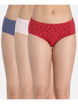 Zivame - Women Multi-Color Full Coverage Hipster Panties (Pack of 3)