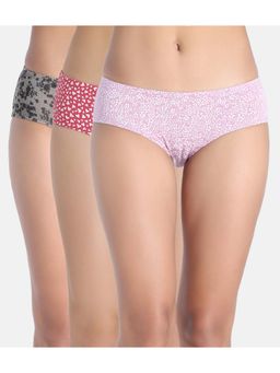 Zivame - Women Multi-Color Full Coverage Hipster Panties (Pack of 3)