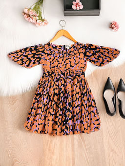 Bella Moda - Printed Dress with Bloomer and Belt (Set of 3)