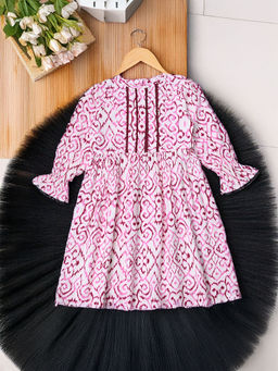 Bella Moda - Pink Printed Dress