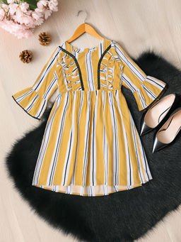 Bella Moda - Yellow Stripes Dress