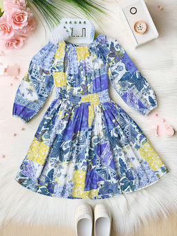 Bella Moda - Blue Printed Dress