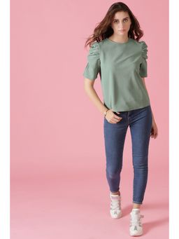 Gipsy - Jade Green Knit Top