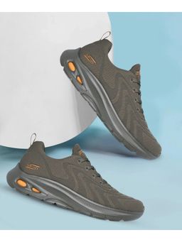 SKECHERS - Men Olive Bobs Unity Sleek Revive Running Shoes