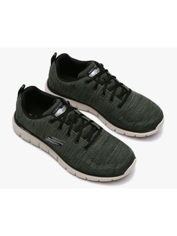 SKECHERS - Men Olive Track - Ripkent Running Shoes