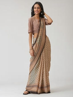 Fabindia - Silk Tussar Printed Sari